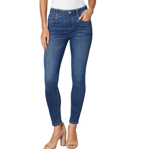 Liverpool Los Angeles Gia Glider Ankle Skinny Stretch Blue Denim Jean Size 8/29 - Picture 1 of 10